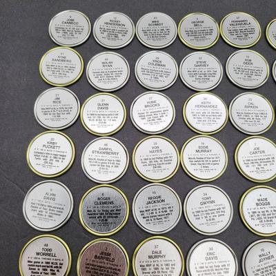 1987 Topps Baseball Cap Tokens (48)