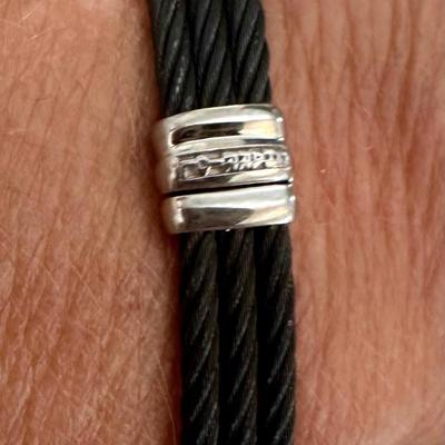 Charriol Black Cable & Diamond Bracelet
