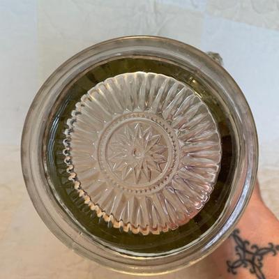 Pressed glass pitcher
