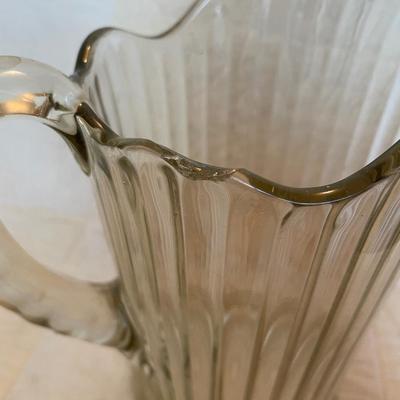 Pressed glass pitcher