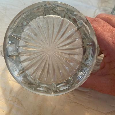 EAPG Dahlia line creamer & open bowl sugar