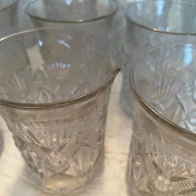 Vintage pitcher & 12 tumblers
