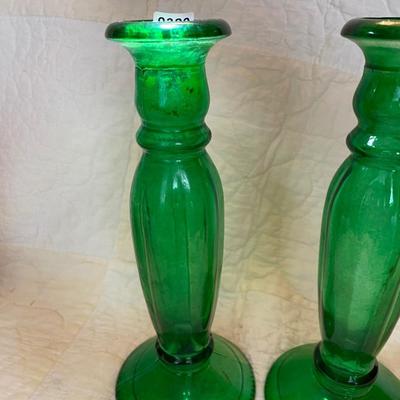 GAO MI emerald green Pilar bud vases