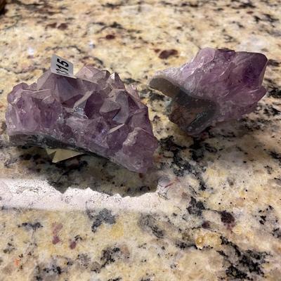 2 piece amethyst