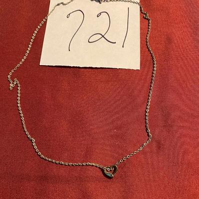 Sterling Silver Necklace Heart