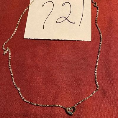 Sterling Silver Necklace Heart