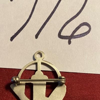 Creed Sterling Silver Pin
