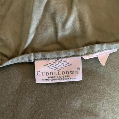 592 Set of Three 4-pc Twin Cuddle Down Green Sheets