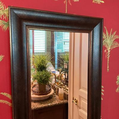 600 Black Framed Dressing Mirror