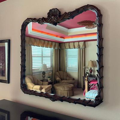 606 Lexington Shell Motif Wall Mirror