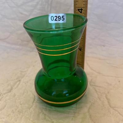 Anchor Hocking emerald green small vase