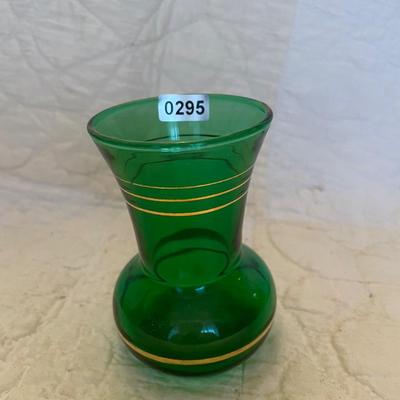 Anchor Hocking emerald green small vase