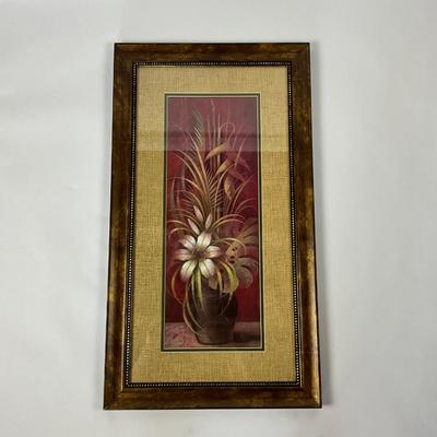 617 Decorative Framed Flower Picture