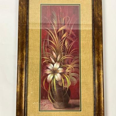 617 Decorative Framed Flower Picture