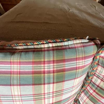 618 WLC Furniture Custom Upholstered Skirted Storage Bench