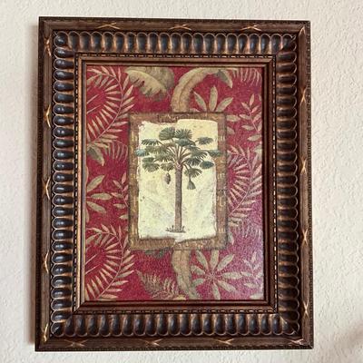619 Set of Four Decorative Palm Pictures