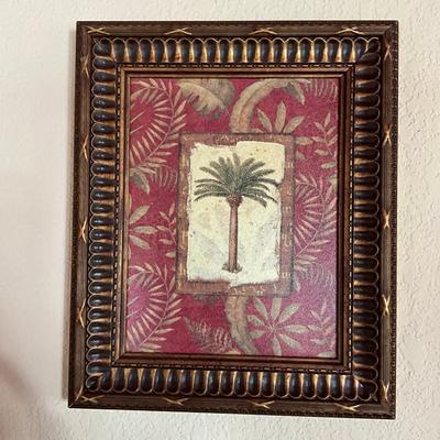 619 Set of Four Decorative Palm Pictures