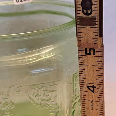 Anchor Hocking Princess pattern cracker jar