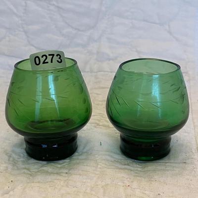Etched shot glasses