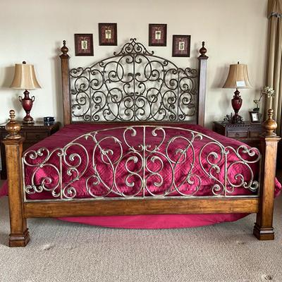 620 Lexington Furniture Southern Living King Four Poster Iron Bed
