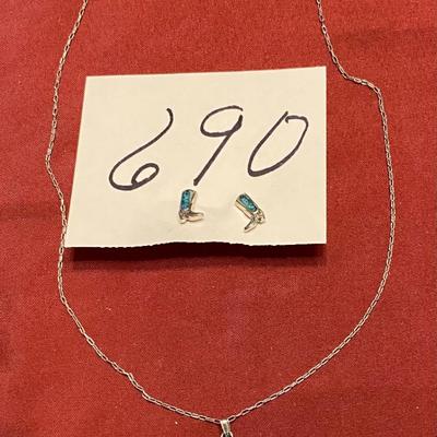 Boot Necklace and Earrings