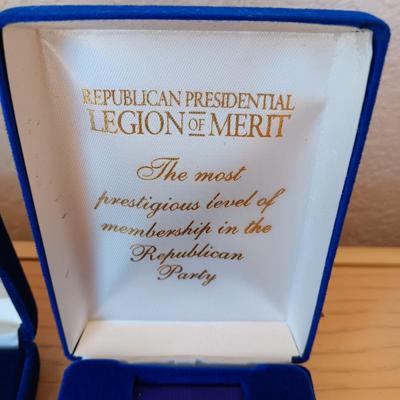 THE MEDAL OF MERIT & REPUBLICAN PRESIDENTIAL LEGION OF MERIT MEDALS