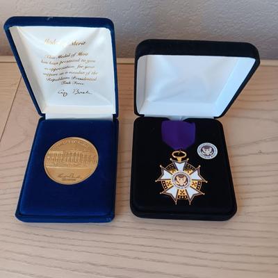 MEDAL OF MERIT & REPUBLICAN PRESIDENTIAL LEGION OF MERIT MEDALS