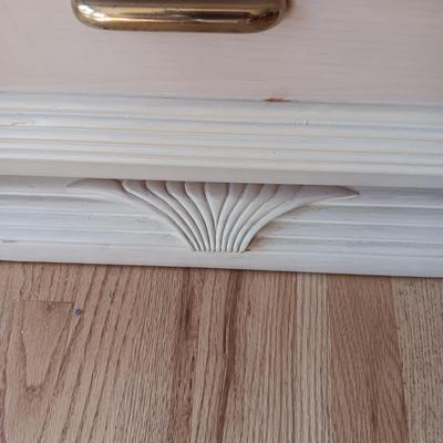 2 PIECE WHITEWASHED LIGHTED CHINA HUTCH (MATCHES LOT 127 & 128)