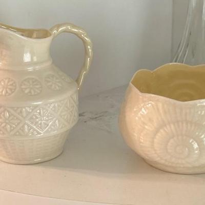 Belleek Sugar & Creamer