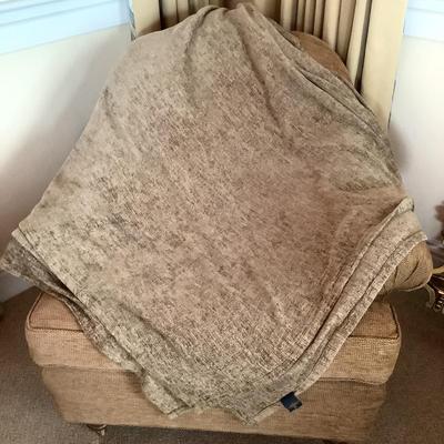 630 Ralph Lauren Green Throw/Cover Blanket Queen Size