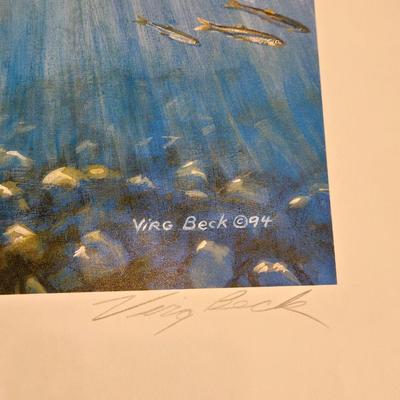 Pencil Signed & Numbered "Night 'Eyes" by VIRGIL BECK