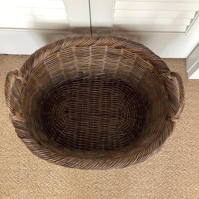 635 Large Rattan Double Handle Basket