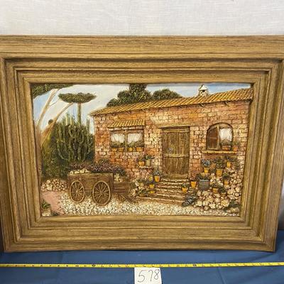 Vintage Mexican Folk Art Hand Painted