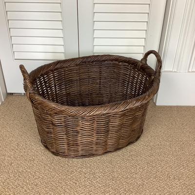 636 Large Rattan Double Handle Basket