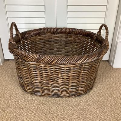 636 Large Rattan Double Handle Basket