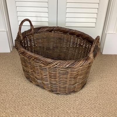 636 Large Rattan Double Handle Basket