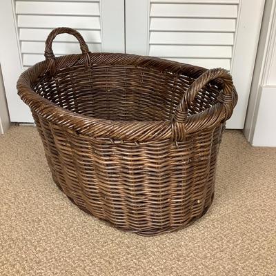 636 Large Rattan Double Handle Basket