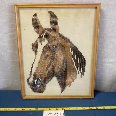 Embroidery Horse Wall Art