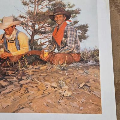 Three Cowboys COORS Print by Gordon Snidow