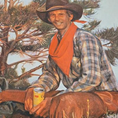 Three Cowboys COORS Print by Gordon Snidow