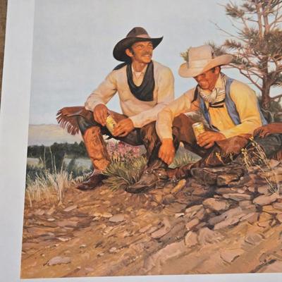 Three Cowboys COORS Print by Gordon Snidow