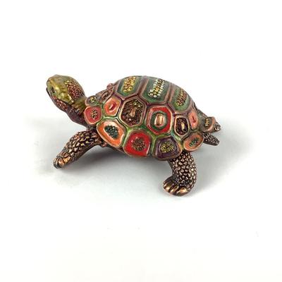 654 Jay Strongwater Jeweled Covered Turtle