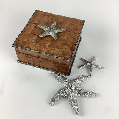 658 Maitland Smith Wood Starfish Box