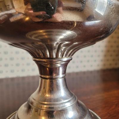 Hand Painted Dogwood Blossom Hurricane Lamp (3GB2-CE)