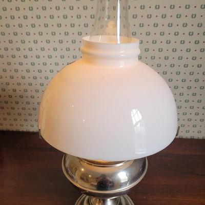 Hand Painted Dogwood Blossom Hurricane Lamp (3GB2-CE)