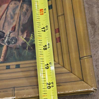 Vintage Cardboard Falstaff Beer Advertising Sign