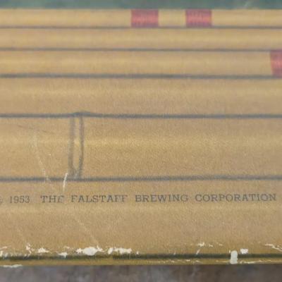 Vintage Cardboard Falstaff Beer Advertising Sign