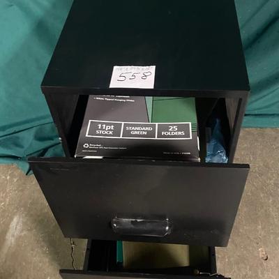 Black File Cabinet
