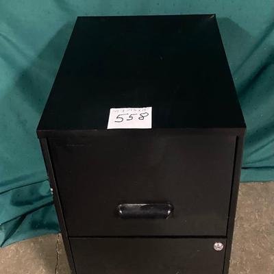 Black File Cabinet
