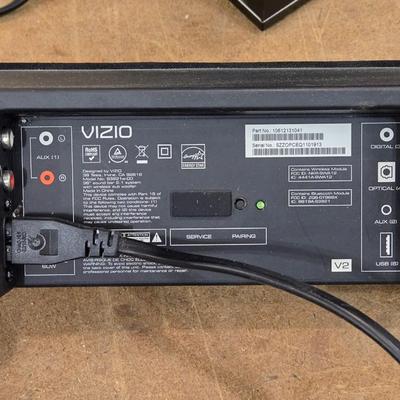 Vizio Sound Bar, Subwoofer, and Remote